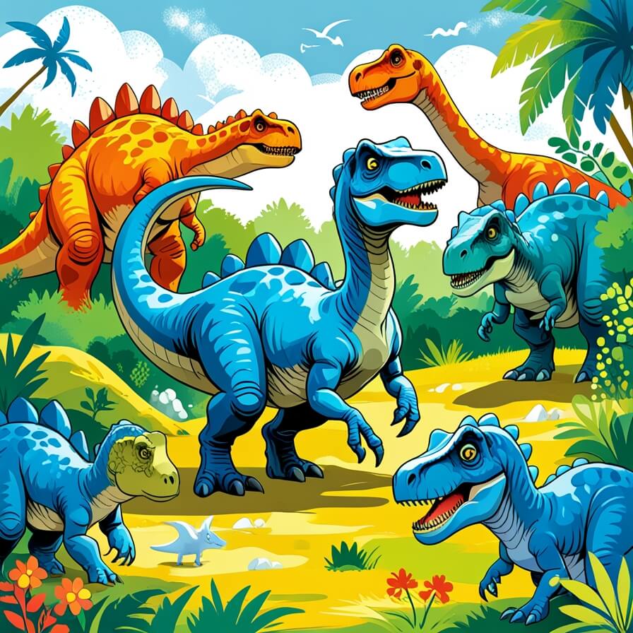 Dinosaur Discovery theme illustration