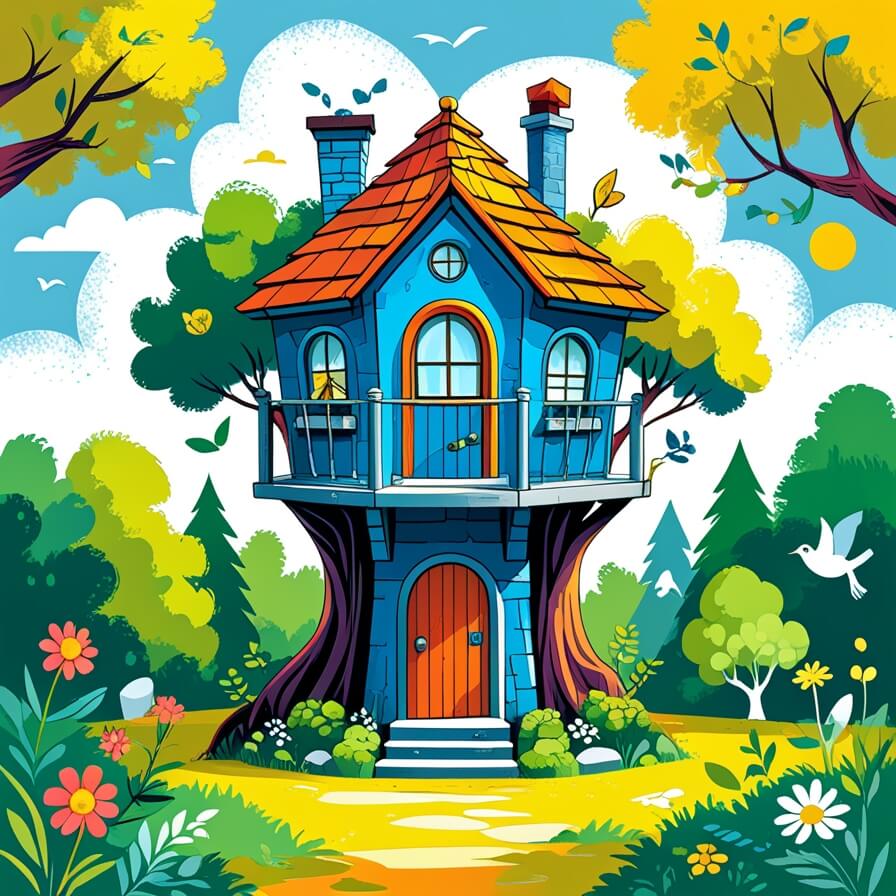 Secret Hideouts theme illustration
