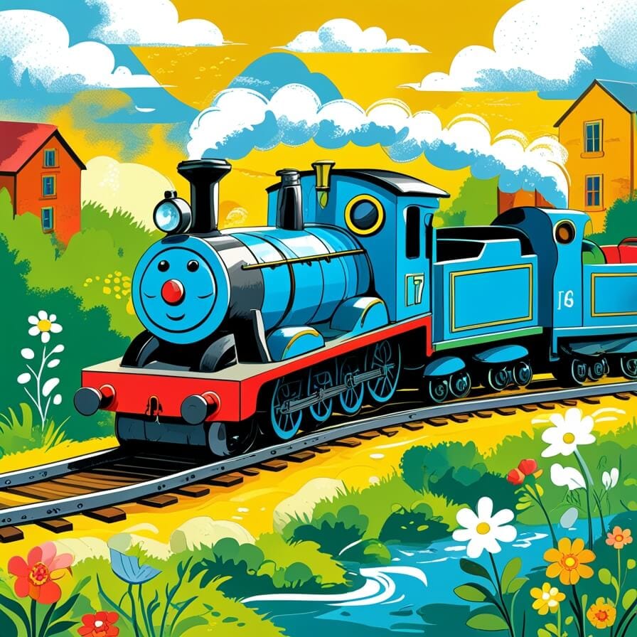 Train Journey theme illustration